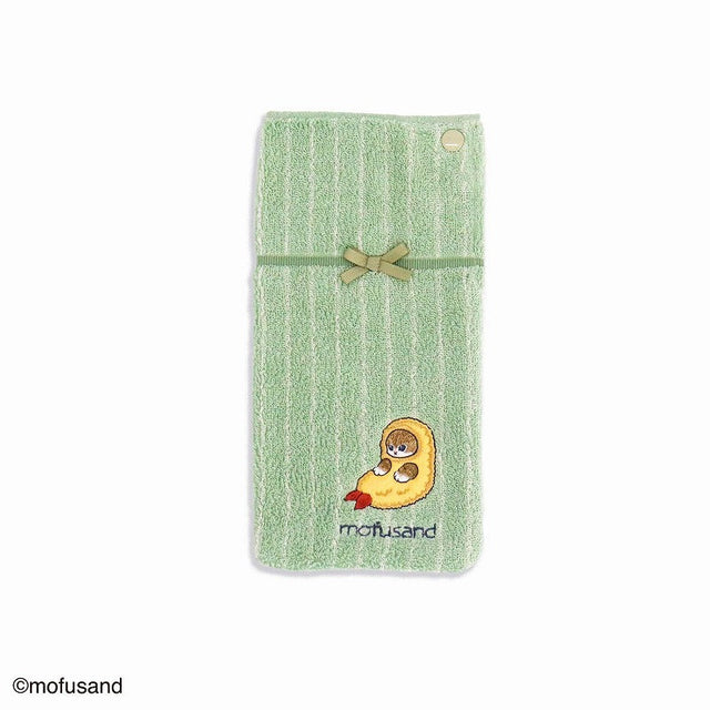 Mofusand Pañuelo Porta Botella Verde Bordado