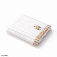 Toalla facial Mofusand a rayas naranjas