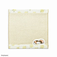 Pañuelo de mano Mofusand con rosas beige