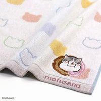 Pañuelo de mano Mofusand Donut Cat rosado