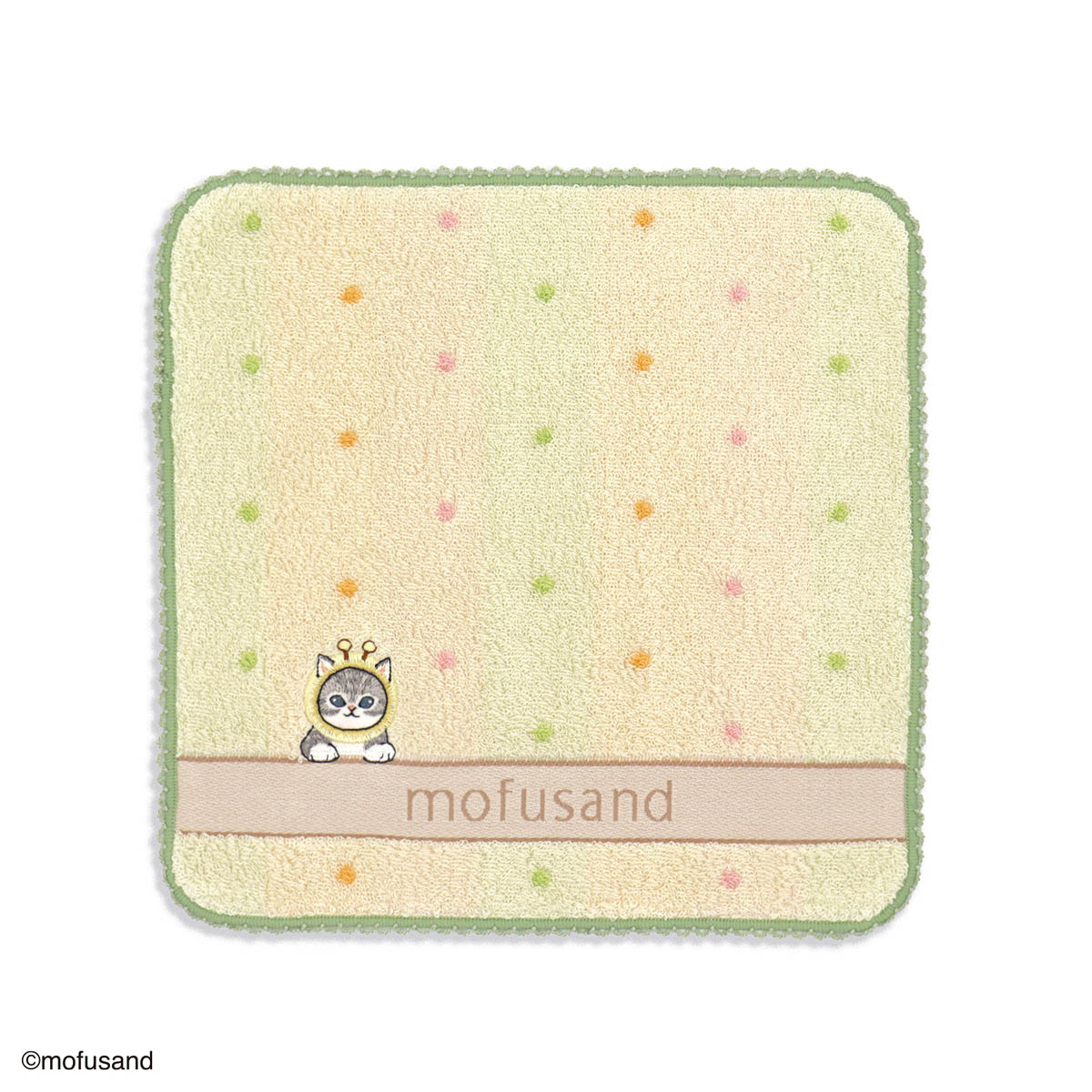 Toalla de mano Mofusand Dot Nyan beige