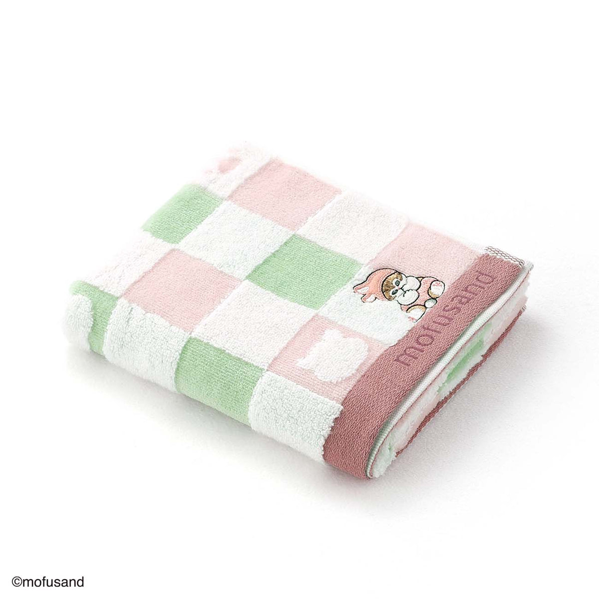 Toalla facial mofusand con gatito sentado