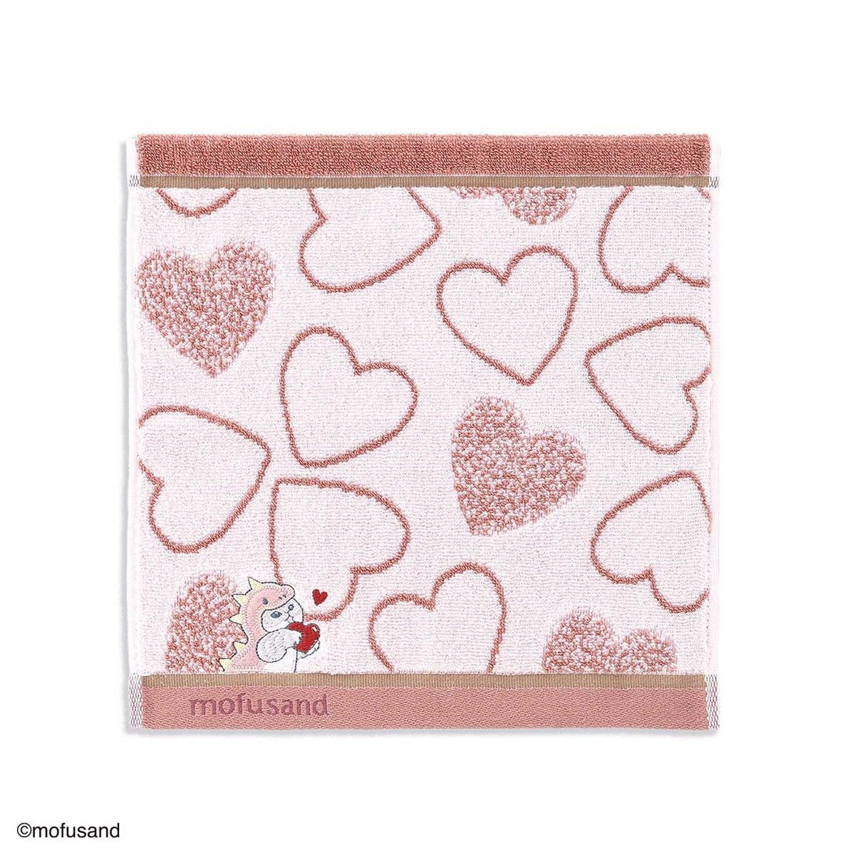Pañuelo de mano Mofusand: gatito monstruo rosado