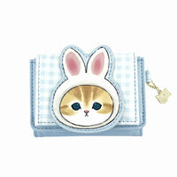 Billetera plegable Mofusand con gato conejito