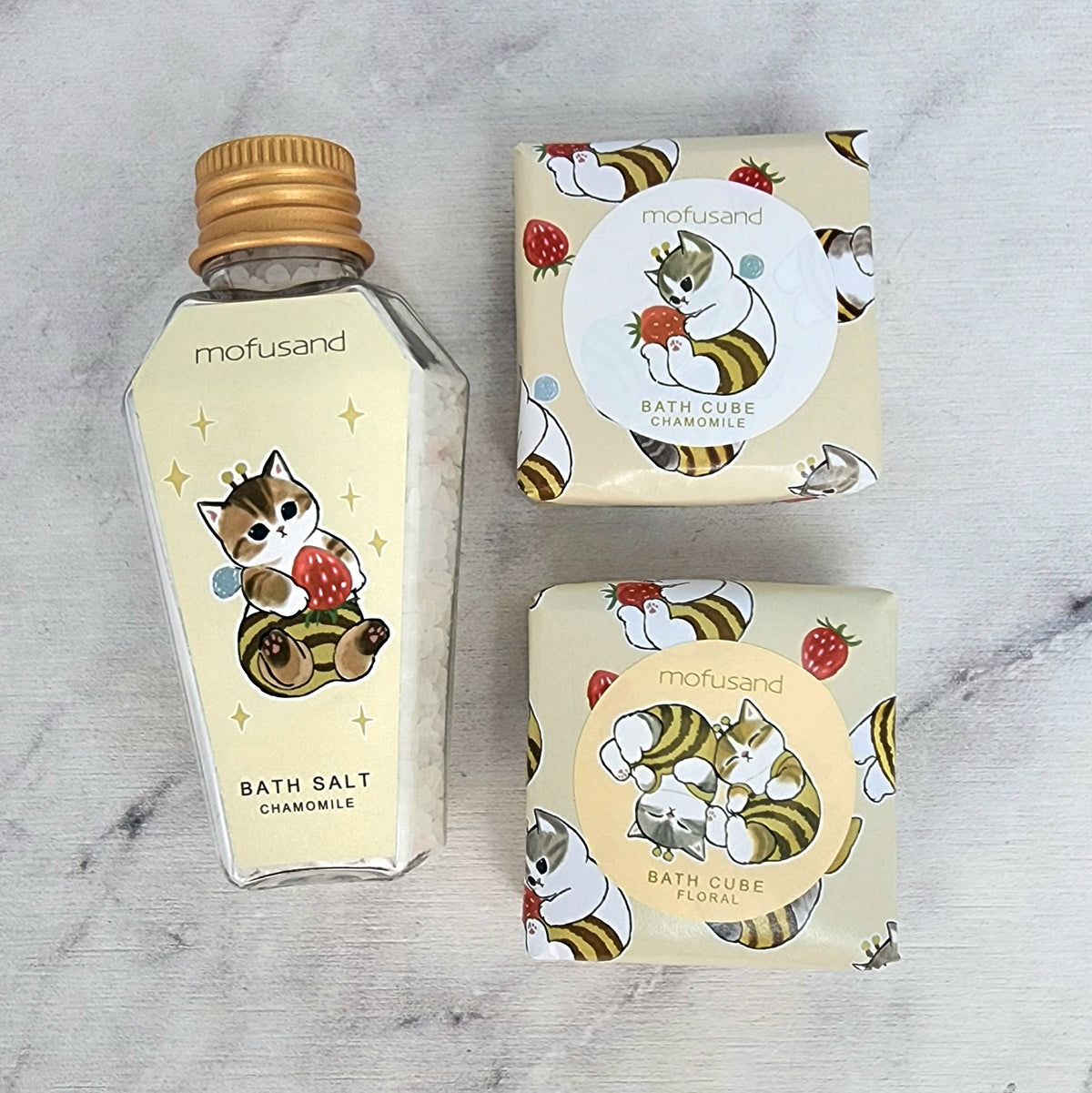 Set de regalo de baño Mofusand: gatito abeja