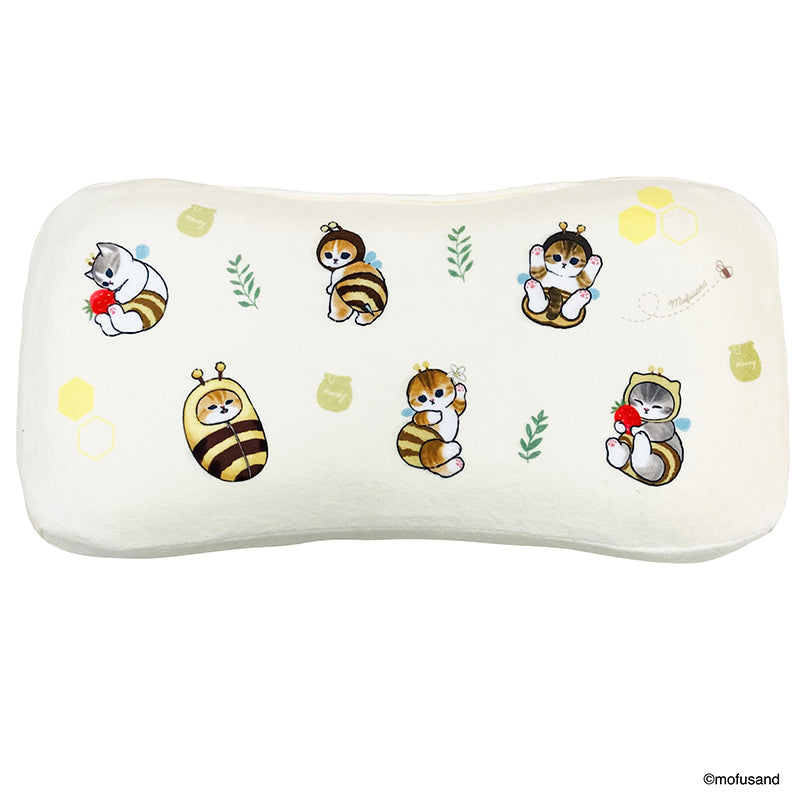 Almohadón mini mofusand con diseño de gatito abeja