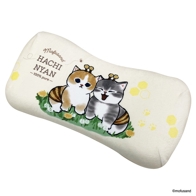 Almohadón mini mofusand con diseño de gatito abeja