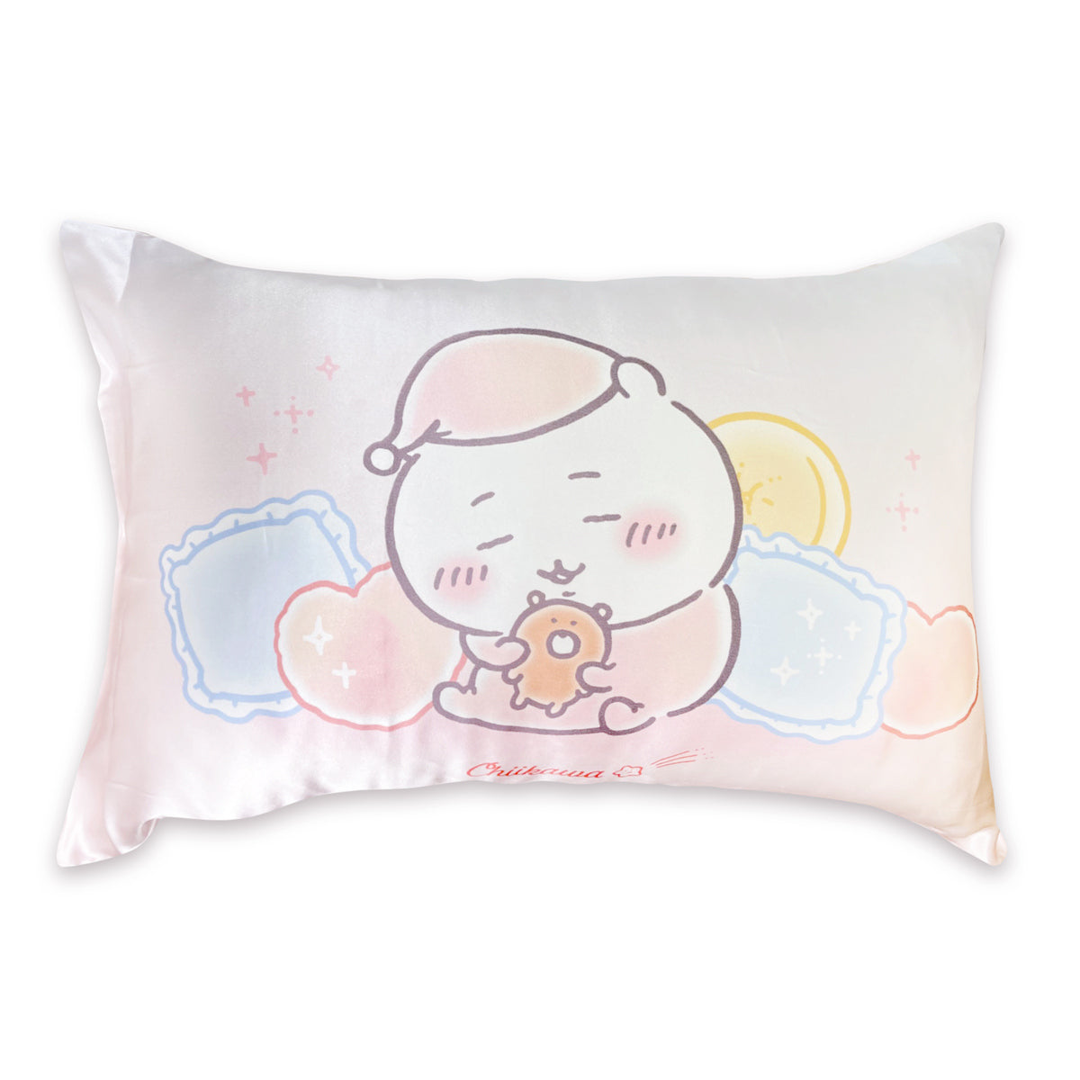 Funda de almohada de seda Chiikawa