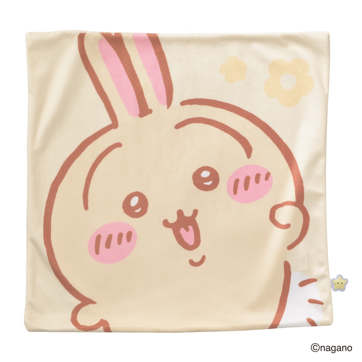 Funda de cojín Chiikawa con flores - Usagi