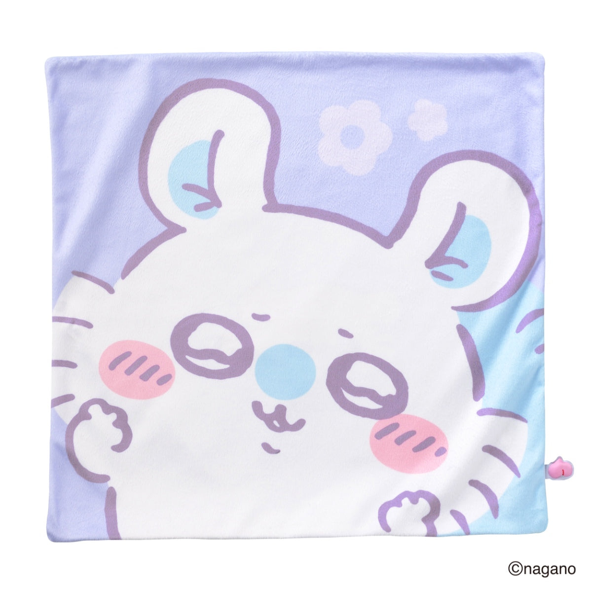 Funda de cojín Chiikawa: Momonga con flores