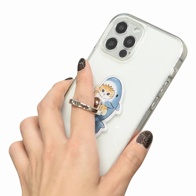 Anillo para celular Mofusand - Gatito tiburón