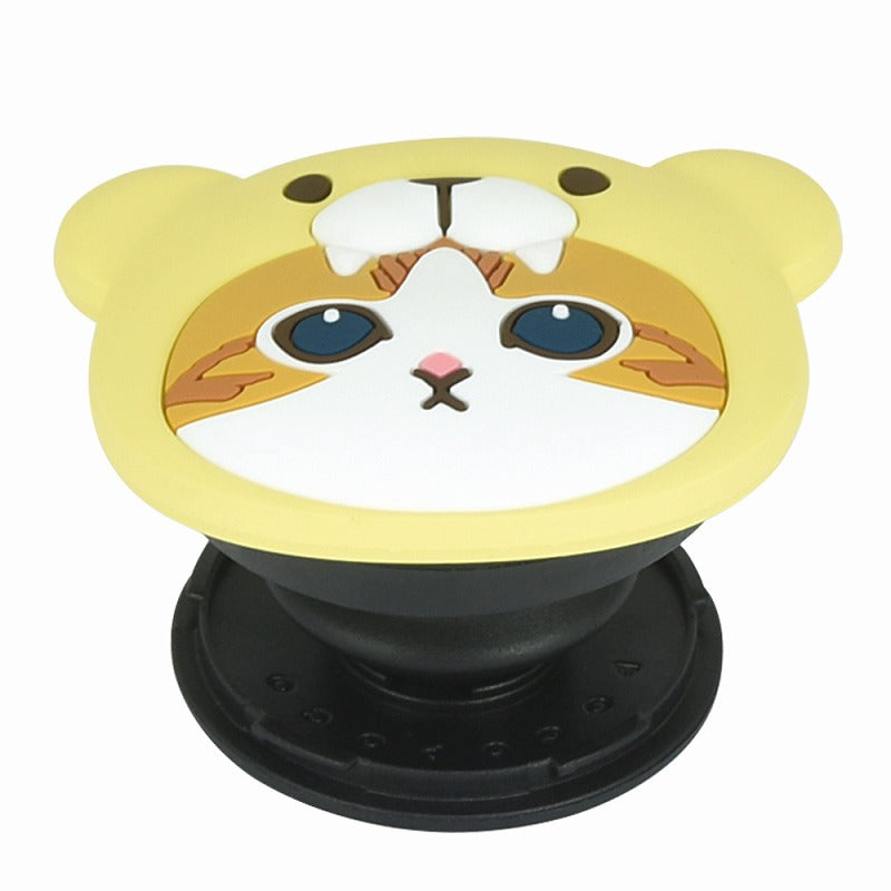 Soporte para celular Mofusand, gato con disfraz de oso