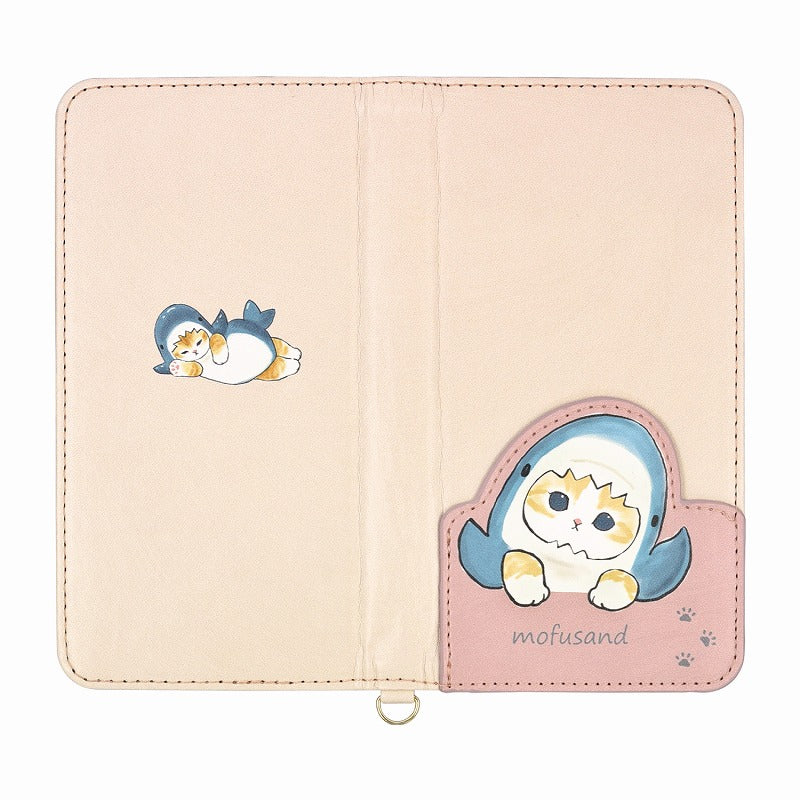Funda abatible Mofusand M+ con gatito tiburón