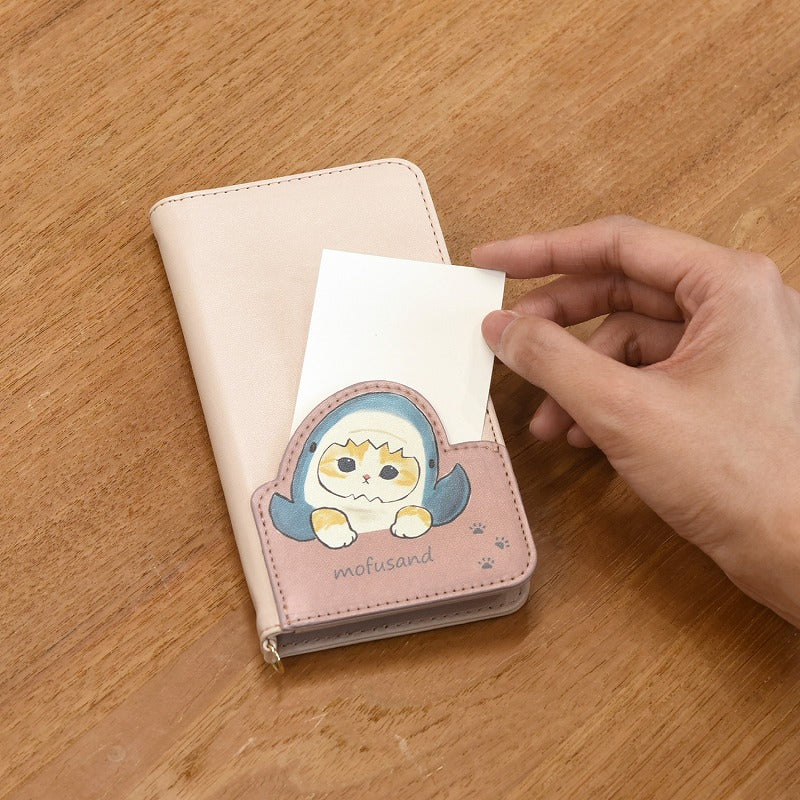 Funda abatible Mofusand M+ con gatito tiburón