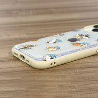 Funda iPhone mofusand IIIIfit Clear, gato tiburón ballena