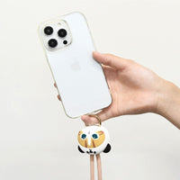Correa bandolera para celular mofusand con gato panda