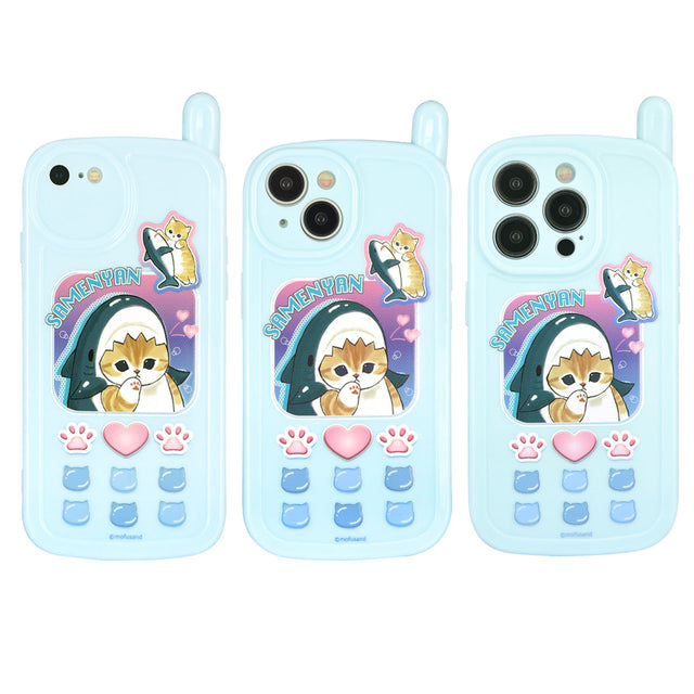 Funda retro para iPhone Mofusand: gato tiburón