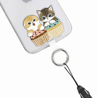 Accesorio con anillo para celular Mofusand: gatito cupcake