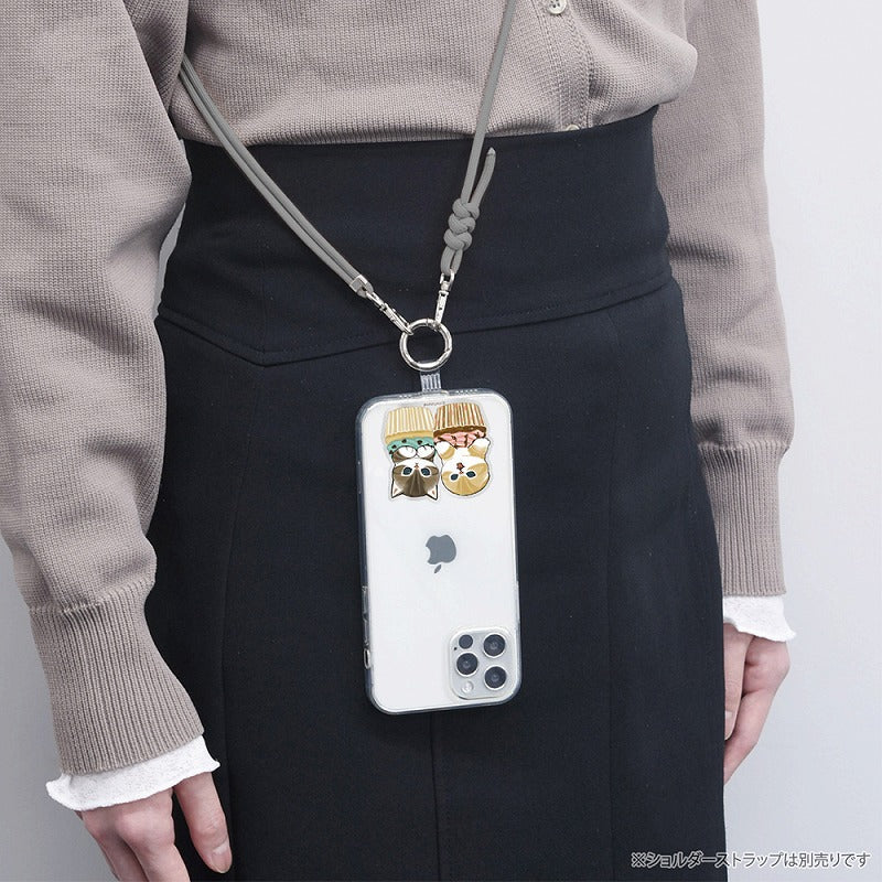Accesorio con anillo para celular Mofusand: gatito cupcake