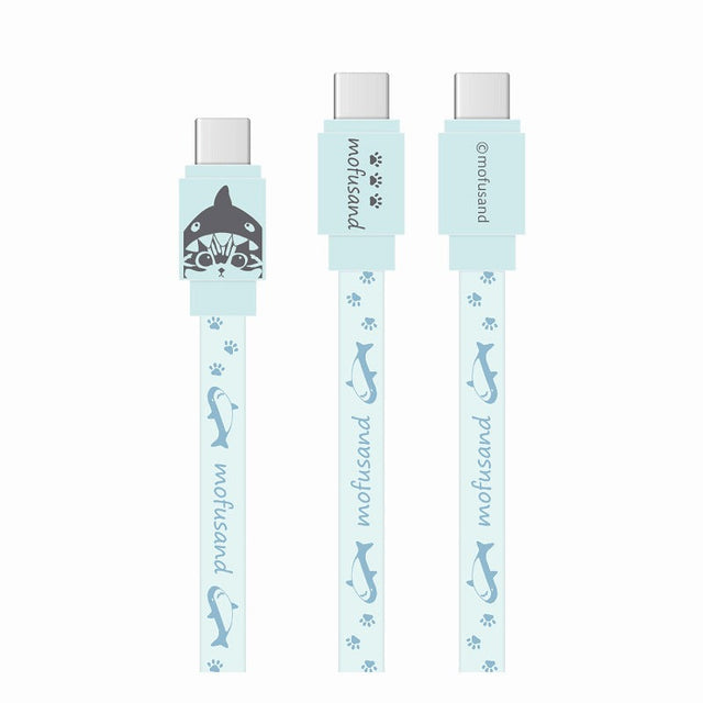 Cable USB-C 2.0 PD 60 W Mofusand Gato Tiburón