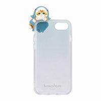 Carcasa Mofusand IIIIfit Clear para iPhone con gato tiburón