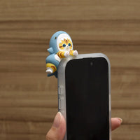 Funda mofusand para iPhone 16 y 16 Pro, gato tiburón