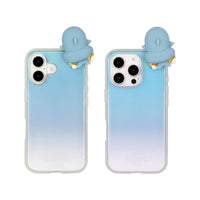Funda mofusand para iPhone 16 y 16 Pro, gato tiburón