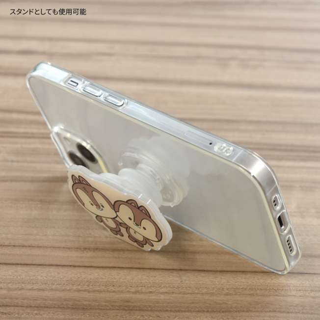 Soporte transparente para celular Chip y Dale Pocopoco