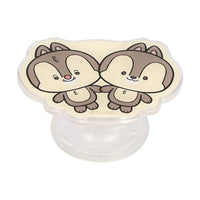 Soporte transparente para celular Chip y Dale Pocopoco