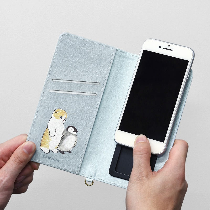 Funda multiflip Mofusand para celular, talla L