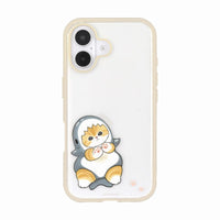 Funda IIIIfit transparente mofusand para iPhone, marfil