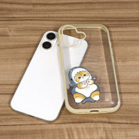 Funda IIIIfit transparente mofusand para iPhone, marfil