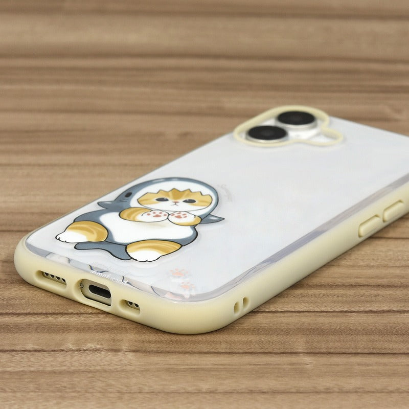 Funda IIIIfit transparente mofusand para iPhone, marfil