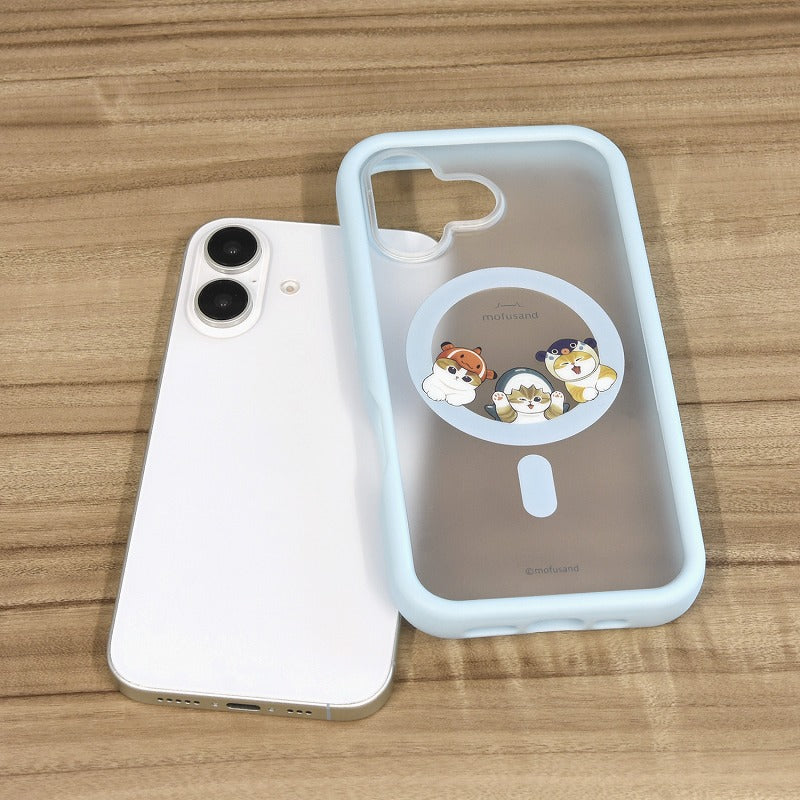 Funda azul Mofusand para iPhone compatible con MagSafe