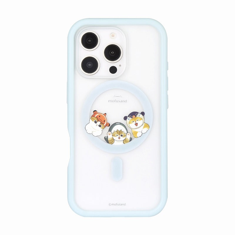 Funda azul Mofusand para iPhone compatible con MagSafe