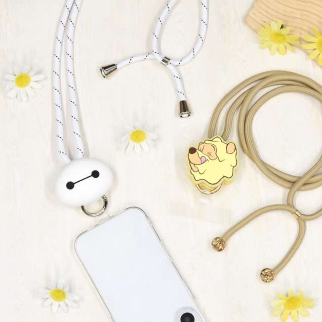 Correa para celular con anillo y mascota de Baymax