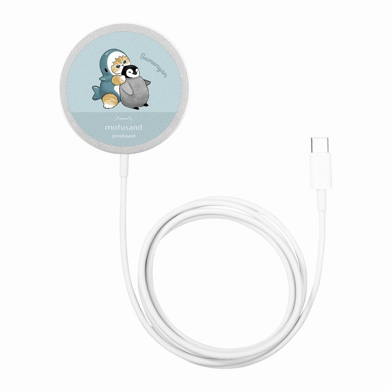 Cargador inalámbrico MagSafe mofusand, gatito tiburón