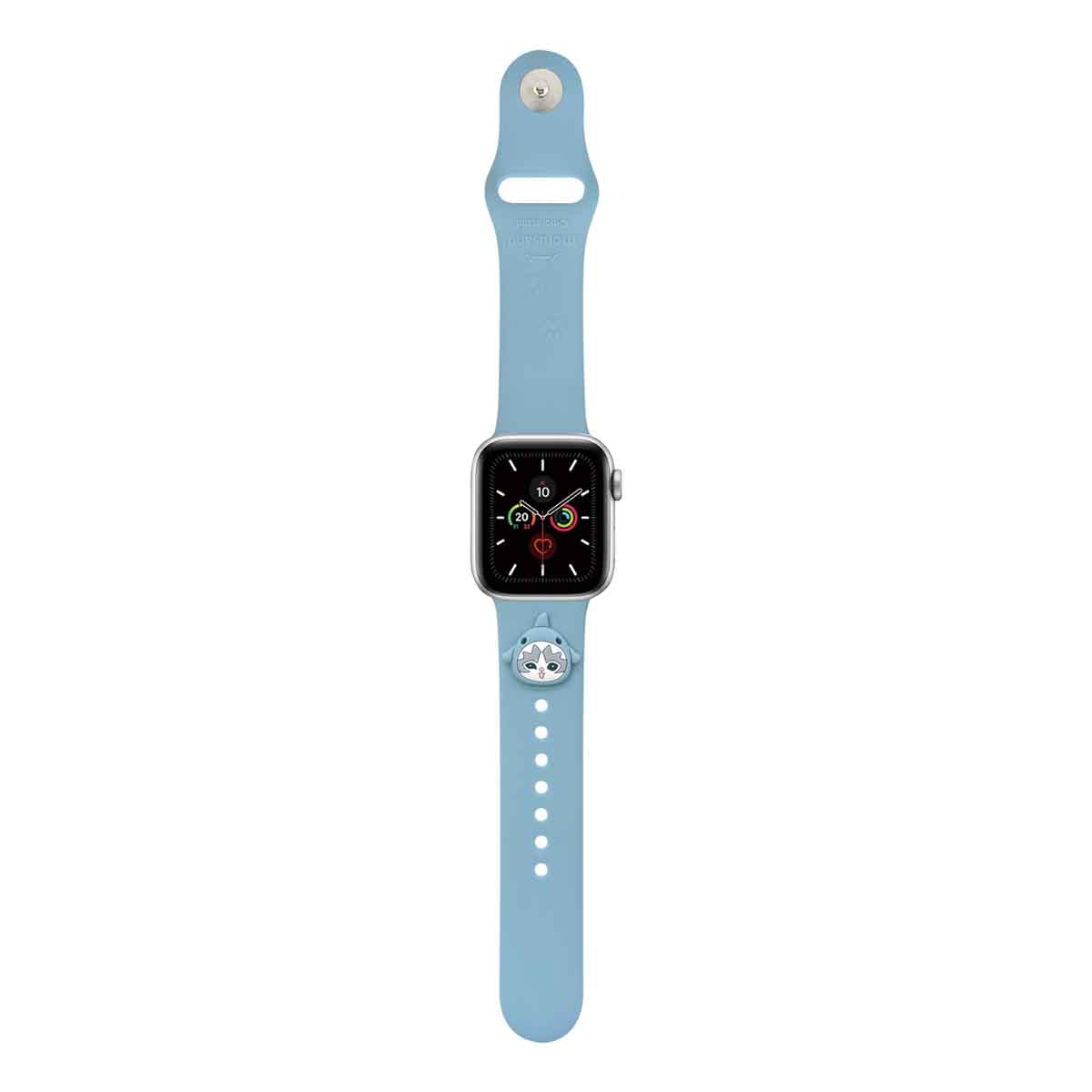 Correa de silicona Mofusand para Apple Watch, gatito tiburón