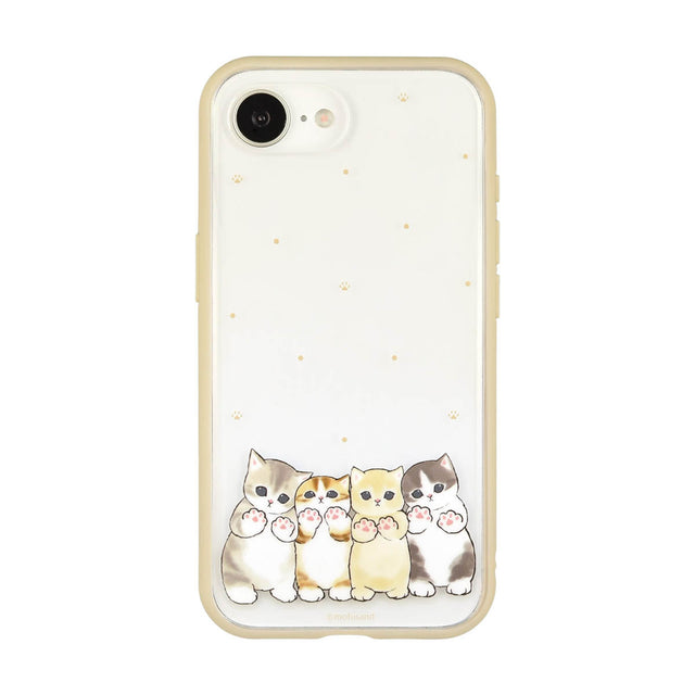 Funda transparente mofusand para iPhone 16e beige