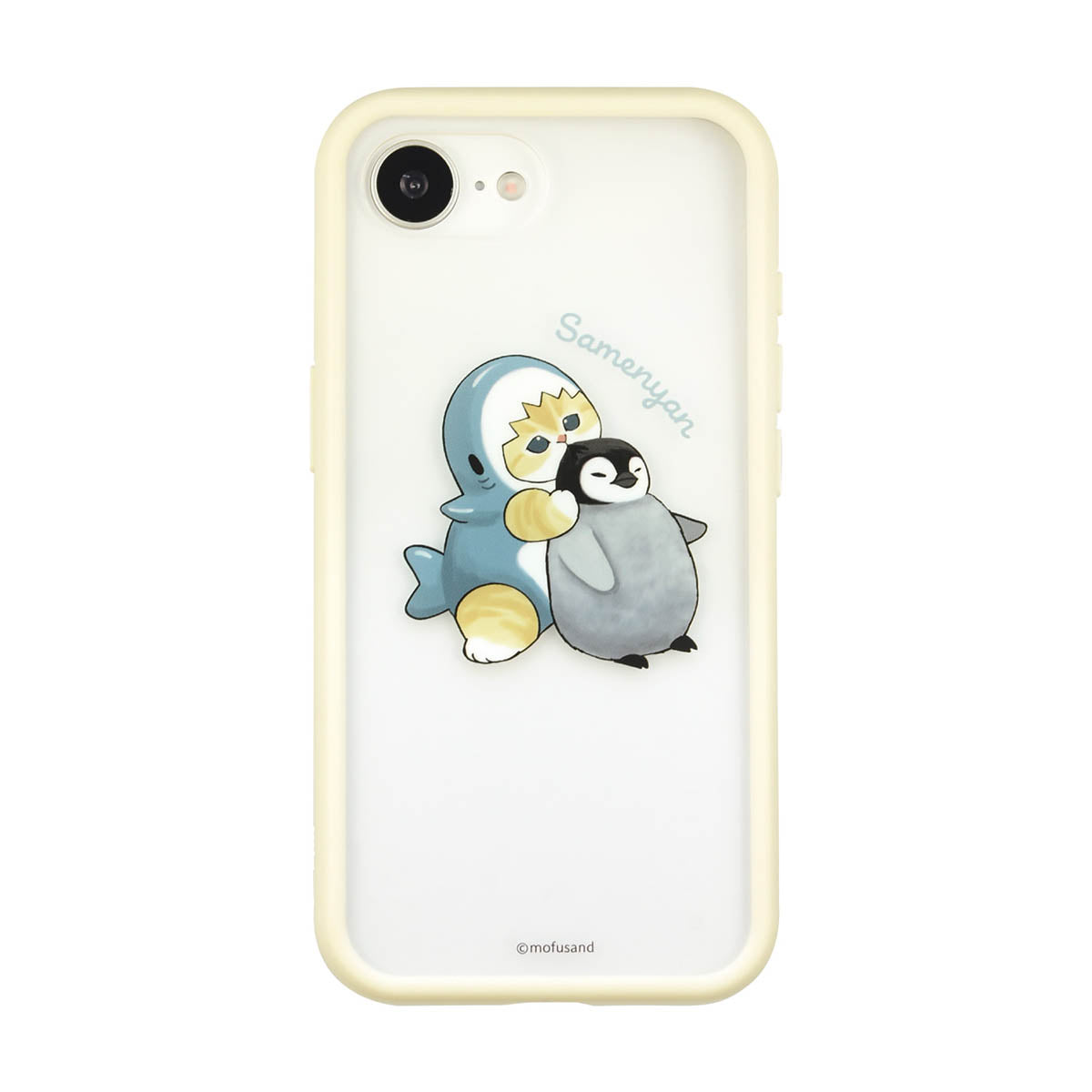 Carcasa mofusand con marco en relieve para iPhone 16e (marfil)