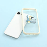 Carcasa mofusand con marco en relieve para iPhone 16e (marfil)