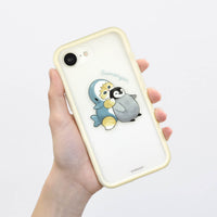 Carcasa mofusand con marco en relieve para iPhone 16e (marfil)