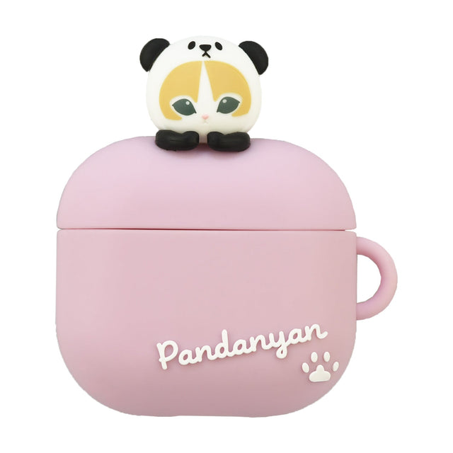 Funda de silicona para AirPods 4 Mofusand, gato panda