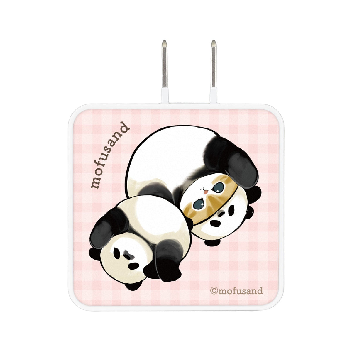 Mofusand: cargador USB-C de 2 puertos con gatito panda