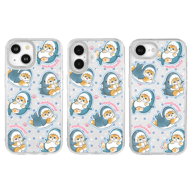 Funda Mofusand para iPhone con marco de cámara - Gato Tiburón