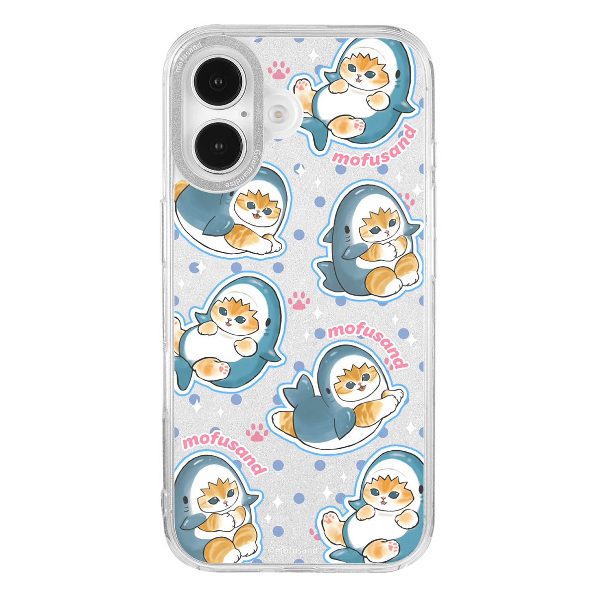Funda Mofusand para iPhone con marco de cámara - Gato Tiburón