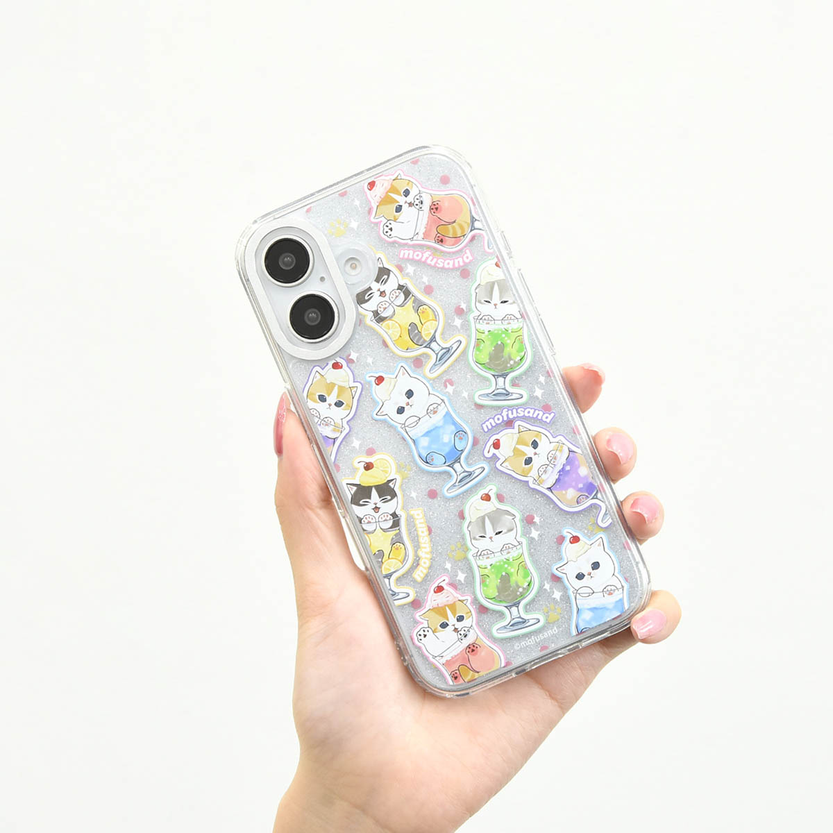 Funda Mofusand para iPhone con marco para cámara