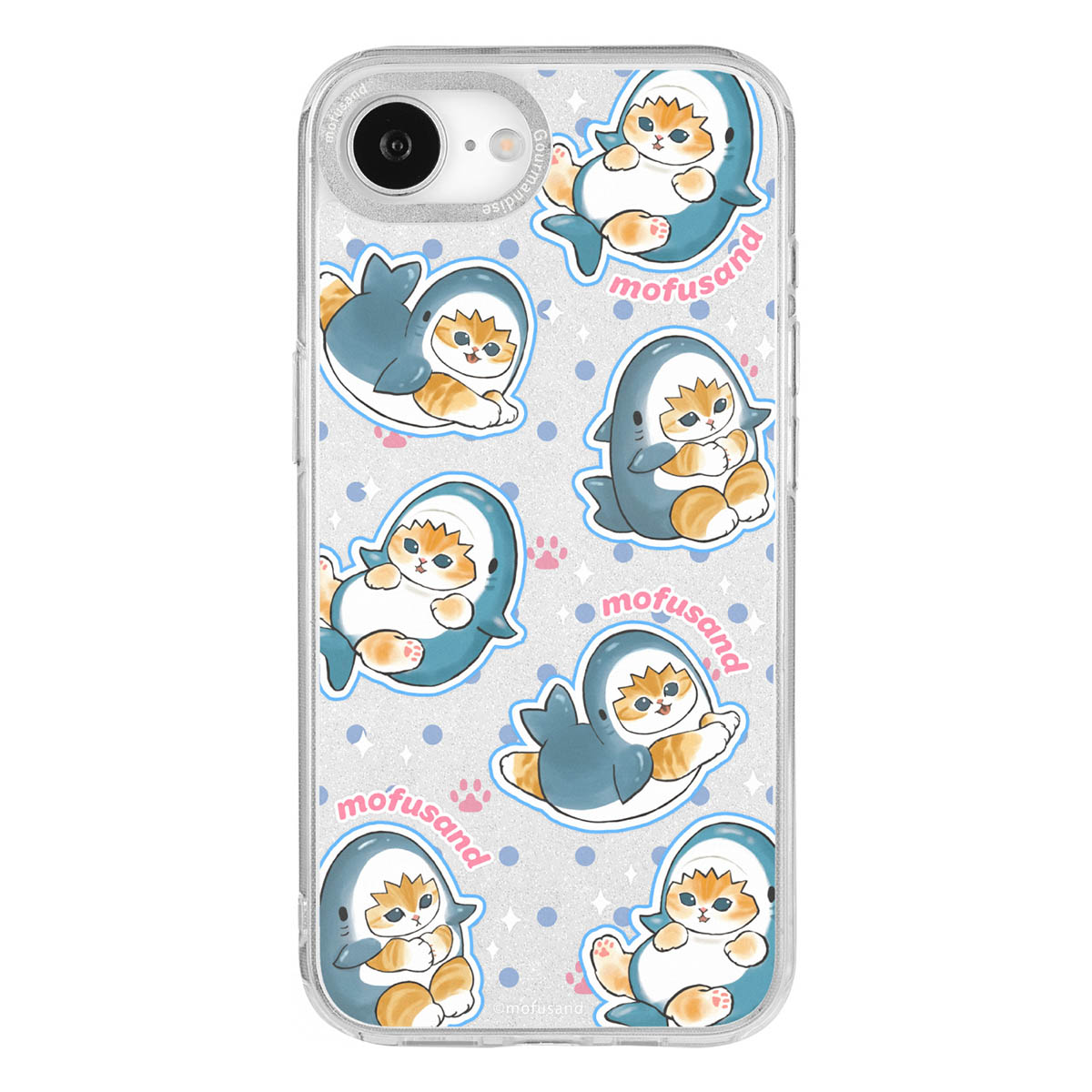 Funda Mofusand para iPhone con marco de cámara - Gato Tiburón