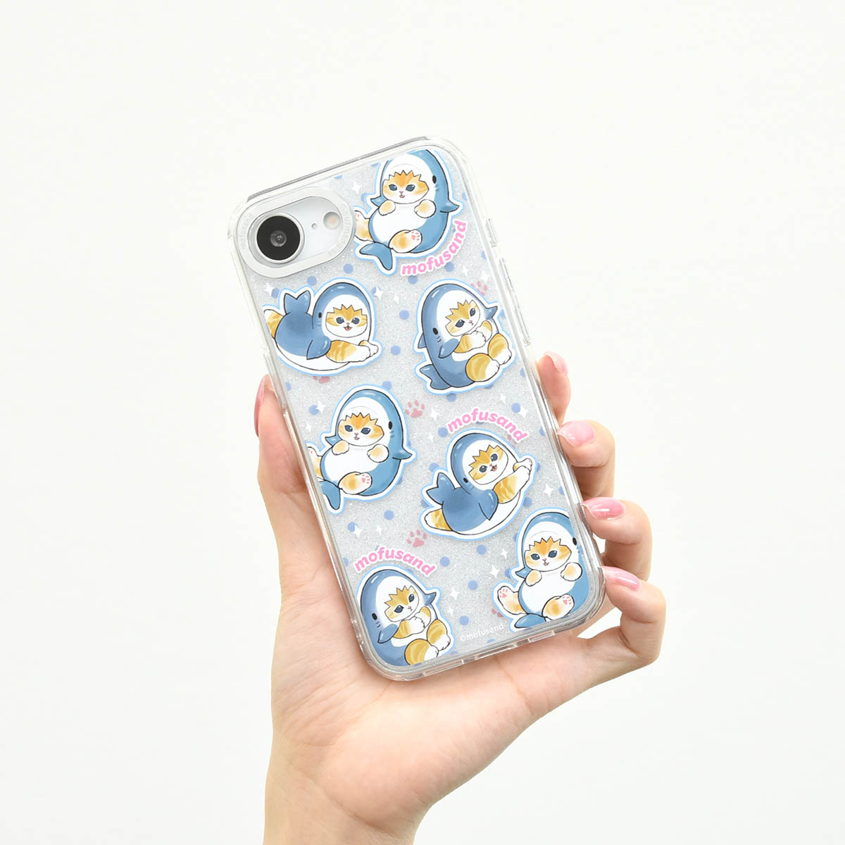 Funda Mofusand para iPhone con marco de cámara - Gato Tiburón