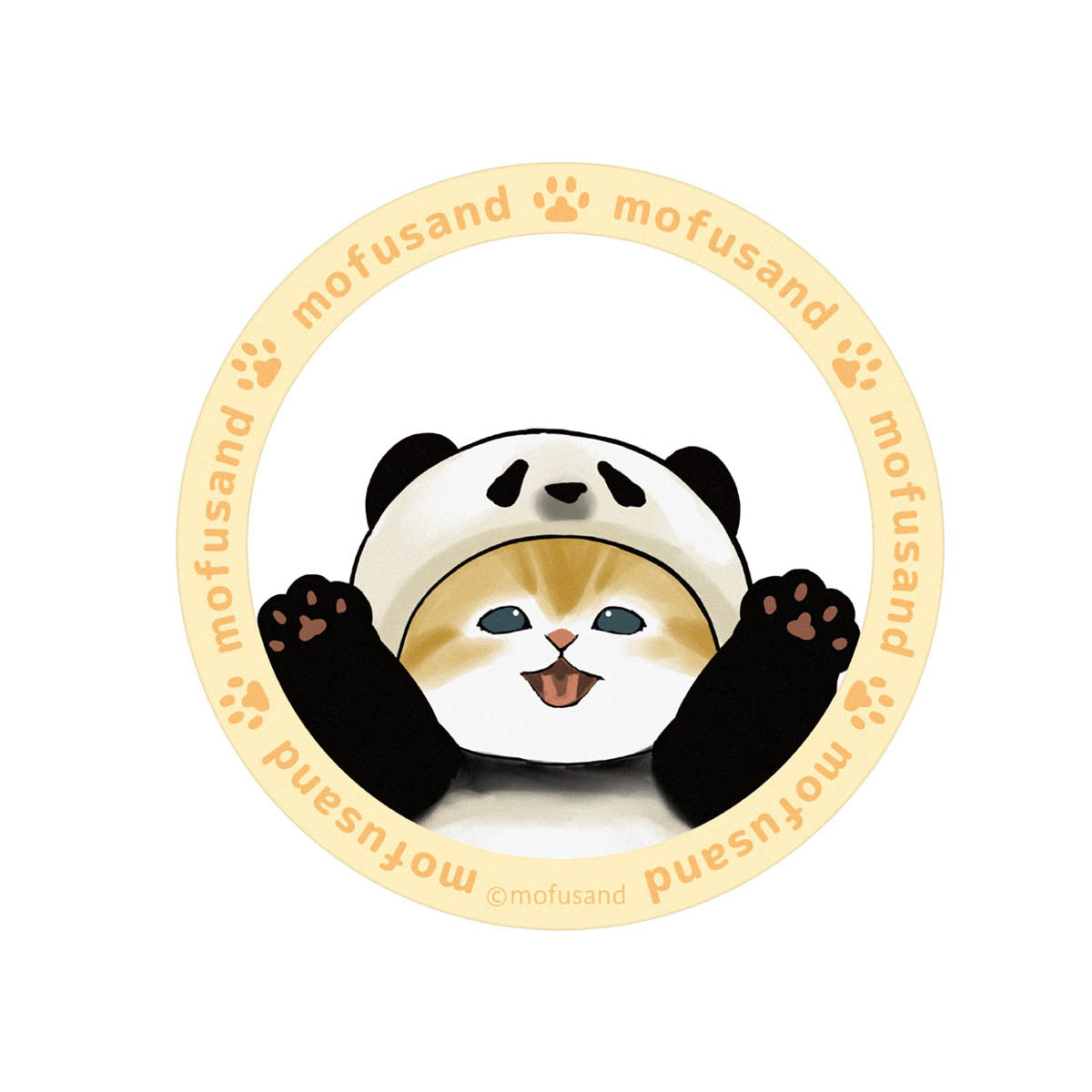 Sticker metálico MagSafe mofusand - Gato panda